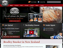Tablet Screenshot of bradleysmoker.co.nz